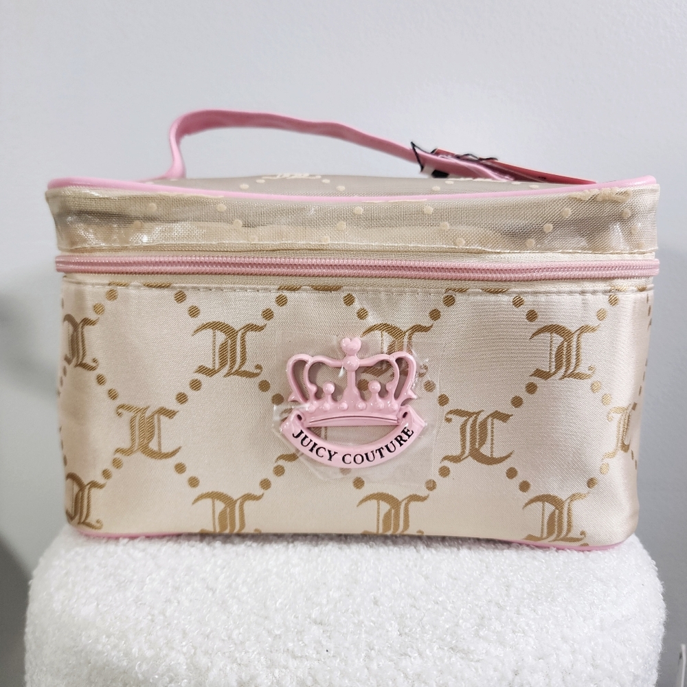 Juicy Couture Lace Mesh Travel Toiletry Bag